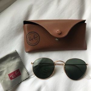 Ray Ban 50mm round sunglasses